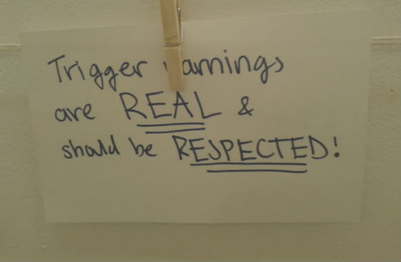 trigger warning college