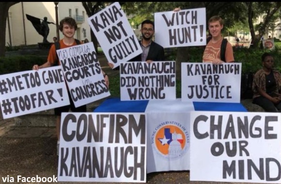 Campus mob enraged by ‘Confirm Kavanaugh’ display (VIDEO) | The College Fix