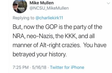 Commie-Maggot: North Carolina State vice chancellor’s tweets call Republicans neo-Nazis, rednecks  Mullen3-370x242