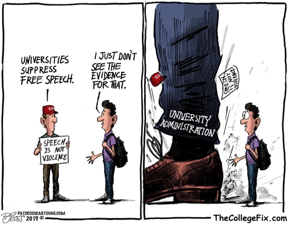 The College Fix's higher education cartoon of the week #WarOnFreeSpeech #1A | The College Fix The College Fix's higher education cartoon of the week #WarOnFreeSpeech #1A | The College Fix