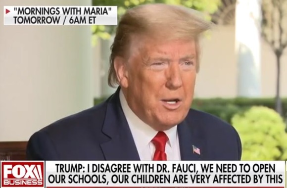 President Trump calls for schools to reopen: ‘We have to get the ...