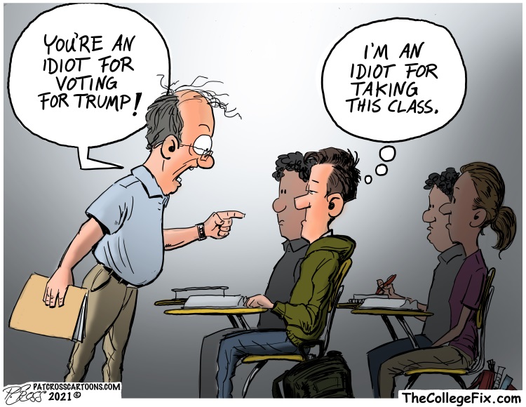 The College Fix S Higher Education Cartoon Of The Week Bias