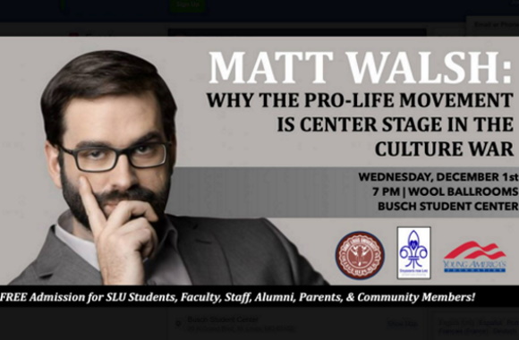Students demand Matt Walsh pro-life speech be canceled, cite ‘hate ...