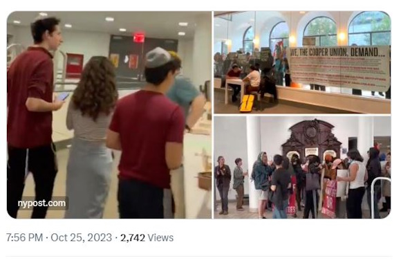 Jewish students locked in library during pro-Palestinian protest settle with NYC college