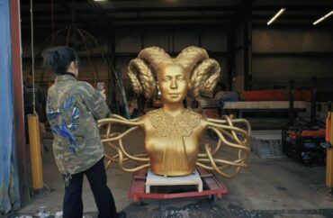 'Satanic' statue by artist Shahzia Sikander at U Houston