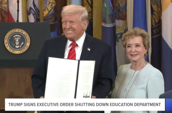 Trump signs executive order to eliminate Education Department | The ...
