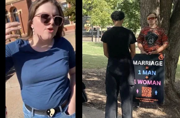 Oklahoma State U. student pleads guilty to trashing YAF display ‘Marriage = 1 man + 1 woman’