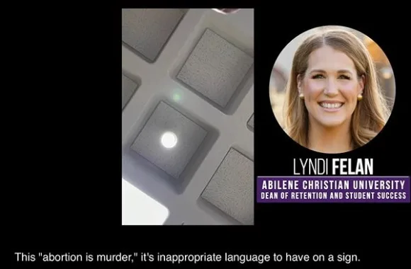 Christian university in Texas apologizes after pro-life group forced to remove ‘abortion is murder’ sign