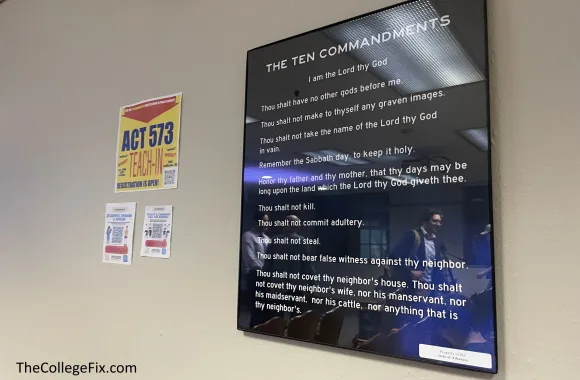 At U. Arkansas teach-in, speakers denounce Ten Commandments posters as ‘clearly unconstitutional’