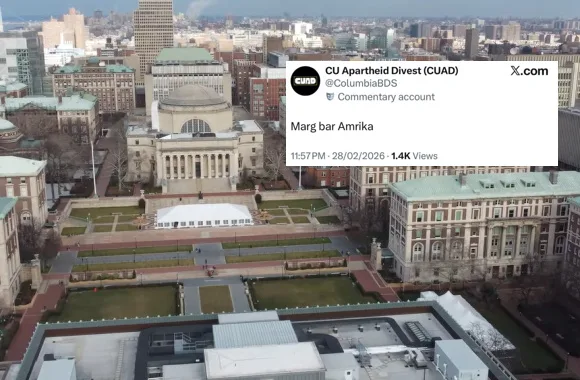 Columbia anti-Israel group posts ‘Death to America’ in Persian, prompting backlash