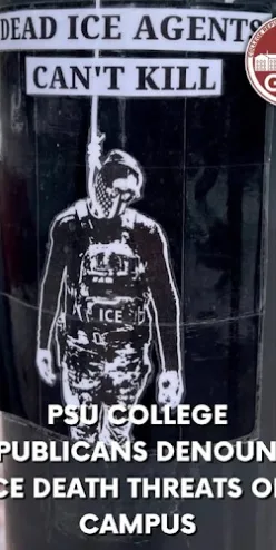 Another ‘Dead ICE Agents Can’t Kill’ flyer found at Penn State University