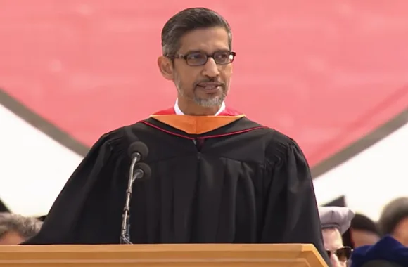 Pro-Palestinian Stanford grads storm out of stadium amid Google CEO commencement speech