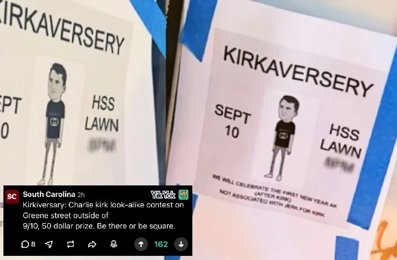 Mockery on campus: ‘Lookalike contests’ target late Charlie Kirk on anniversary of murder