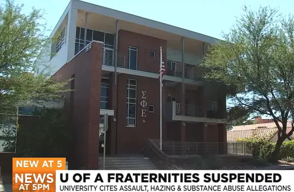 U. Arizona suspends all fraternity activities over assault, hazing, and drug allegations